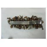 jewelry lot: bracelet, boot pendant, watch, cuff link, and more