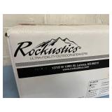 New in Box! Rockustics 6.5" 2-Way Outdoor Weatherproof EconoRock Rock Loudspeaker in Brown