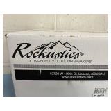 New in Box! Rockustics 6.5" 2-Way Outdoor Weatherproof Rocquette Rock Loudspeaker in Sandstone