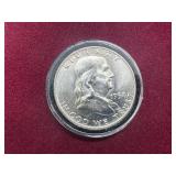 1958-D Brilliant Uncirculated Franklin Half Dollar