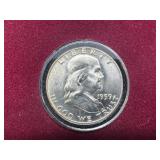 1959-D Brilliant Uncirculated Franklin Half Dollar