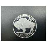 Buffalo Design 1 Oz. Silver Round