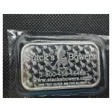 2023 BU Stacks & Bowers 1 Oz. Silver Bar