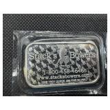 2023 BU Stacks & Bowers 1 Oz. Silver Bar