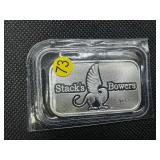 2023 BU Stacks & Bowers 1 Oz. Silver Bar