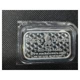 2023 BU Stacks & Bowers 1 Oz. Silver Bar