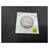 1876 Seated Liberty Half Dollar Marked AU58 When Purchased - Greysheet Wholesale Price for an AU58 is $275.00 -  Nice Coin!!