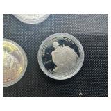 Six 1882-S Silver Proof 250th Anniversary George Washington Half Dollars