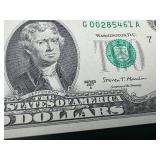 Ten Uncirculated Consecutive Serial Numbered $2.00 Bills