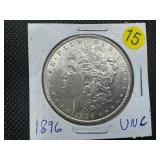 1896 Morgan Silver Dollar Marked UNC When Purchased