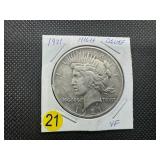 Key Date 1921 Peace Silver Dollar