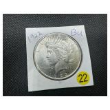 1922 Peace Silver Dollar Marked BU When Purchased