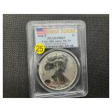 2006-P First Strike 20th Anniv.1 Oz. Silver American Eagle PCGS MS69 Reverse Proof (Only 574 graded higher) -  PCGS Price Guide $100