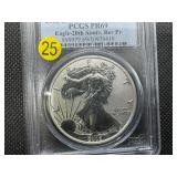 2006-P First Strike 20th Anniv.1 Oz. Silver American Eagle PCGS MS69 Reverse Proof (Only 574 graded higher) -  PCGS Price Guide $100
