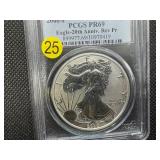 2006-P First Strike 20th Anniv.1 Oz. Silver American Eagle PCGS MS69 Reverse Proof (Only 574 graded higher) -  PCGS Price Guide $100
