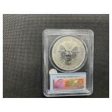 2006-P First Strike 20th Anniv.1 Oz. Silver American Eagle PCGS MS69 Reverse Proof (Only 574 graded higher) -  PCGS Price Guide $100