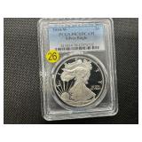 2010-W 1 Oz. Proof American Silver Eagle PRDCAMS70 - Perfect Graded Coin! -  PCGS Price Guide $90