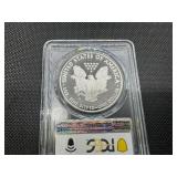 2010-W 1 Oz. Proof American Silver Eagle PRDCAMS70 - Perfect Graded Coin! -  PCGS Price Guide $90