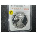 2019-S  ANA Releases Proof 1  Oz. Silver American Eagle NGC Ultra Cameo PF69  - NGC Price Guide $100