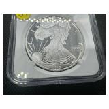 2019-S  ANA Releases Proof 1  Oz. Silver American Eagle NGC Ultra Cameo PF69  - NGC Price Guide $100