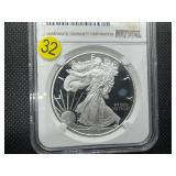 2020-W Proof 1  Oz. Silver American Eagle NGC Ultra Cameo PF69  - NGC Price Guide $100