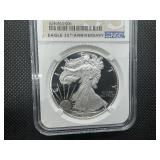 2021-W First Releases Type 1 Proof 1  Oz. Silver American Eagle NGC Ultra Cameo PF69  - NGC Price Guide $115