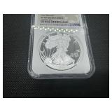 2021-W First Releases Type 1 Proof 1  Oz. Silver American Eagle NGC Ultra Cameo PF69  - NGC Price Guide $115