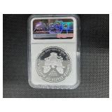 2021-W First Releases Type 1 Proof 1  Oz. Silver American Eagle NGC Ultra Cameo PF69  - NGC Price Guide $115