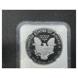2021-W First Releases Type 1 Proof 1  Oz. Silver American Eagle NGC Ultra Cameo PF69  - NGC Price Guide $115