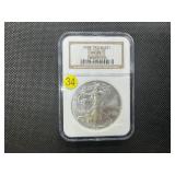 2001 1 Oz. Silver American Eagle NGC MS69 -  NGC Price Guide $65