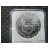 2001 1 Oz. Silver American Eagle NGC MS69 -  NGC Price Guide $65