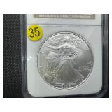 2006 1 Oz. Silver American Eagle NGC MS69 -  NGC Price Guide $65