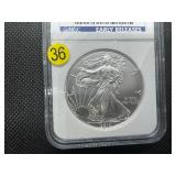 2010 1 Oz. Early Releases Silver American Eagle NGC MS70 - Perfect Graded Coin! -  NGC Price Guide $60