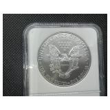 2010 1 Oz. Early Releases Silver American Eagle NGC MS70 - Perfect Graded Coin! -  NGC Price Guide $60