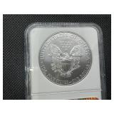 2010 1 Oz. Early Releases Silver American Eagle NGC MS70 - Perfect Graded Coin! -  NGC Price Guide $60
