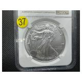 2017 1 Oz. Silver American Eagle NGC MS69 -  NGC Price Guide $65