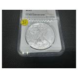 2017 1 Oz. Silver American Eagle NGC MS69 -  NGC Price Guide $65