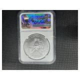 2017 1 Oz. Silver American Eagle NGC MS69 -  NGC Price Guide $65
