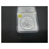 2018-W 1 Oz. Silver American Eagle NGC MS69
