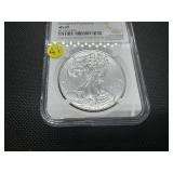 2020-P 1 Oz. Emergency Production Silver American Eagle NGC MS69  -  NGC Price Guide $75