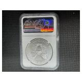 2020-P 1 Oz. Emergency Production Silver American Eagle NGC MS69  -  NGC Price Guide $75