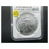 2021 Type 1 Oz. Early Releases Silver American Eagle NGC MS69