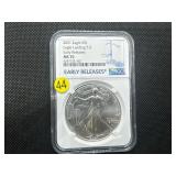 2021 Type 2 Early Releases 1 Oz. Silver American Eagle NGC MS70 - Perfect Graded Coin! -  NGC Price Guide $65