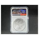 2021 Type 2 Early Releases 1 Oz. Silver American Eagle NGC MS70 - Perfect Graded Coin! -  NGC Price Guide $65