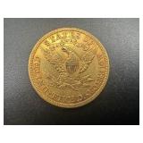 1900 Gold Liberty Head $5.00 Coin (0.2419 Oz. of Gold)