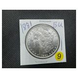 1881 Morgan Silver Dollar Marked BU When Purchased