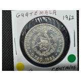 Gutameala 1962 Silver 50 Centuros