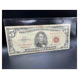 1963 Red Seal $5 Bill