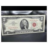 1963 Red Seal $2 Dollar Bill