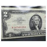 1963 Red Seal $2 Dollar Bill
